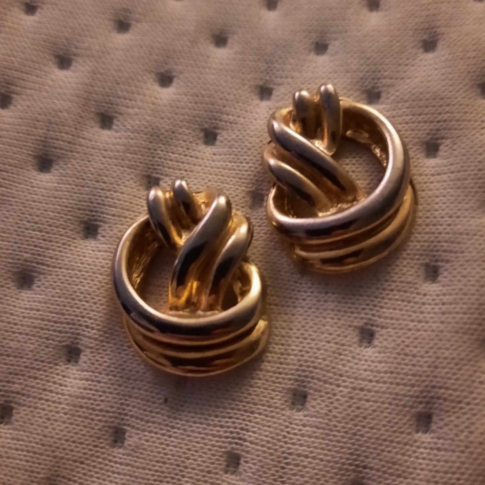 Gold & Silver Tinted Earrings